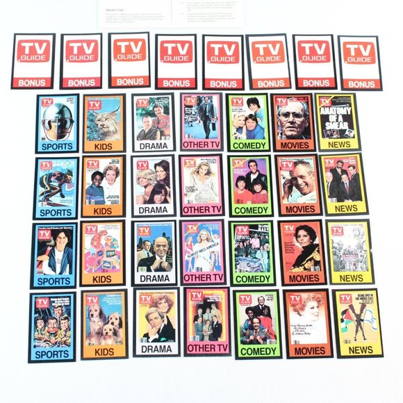 Vintage 1984 TV Guide Board Game Complete Triangle Productions Complete USA - Picture 6 of 12